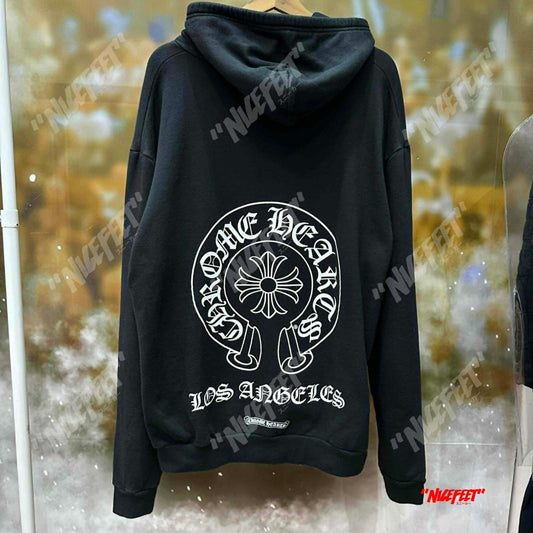 Chrome HeartsLos Angeles Exclusive Hosreshoe Zip Up Hoodie (BLACK)