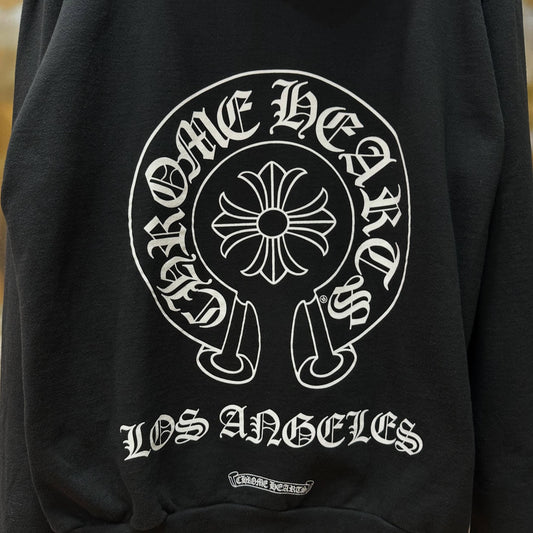 Chrome HeartsLos Angeles Exclusive Hosreshoe Zip Up Hoodie (BLACK)