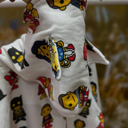 Bape X DC Comics Full Zip Hoodie (WHITE)