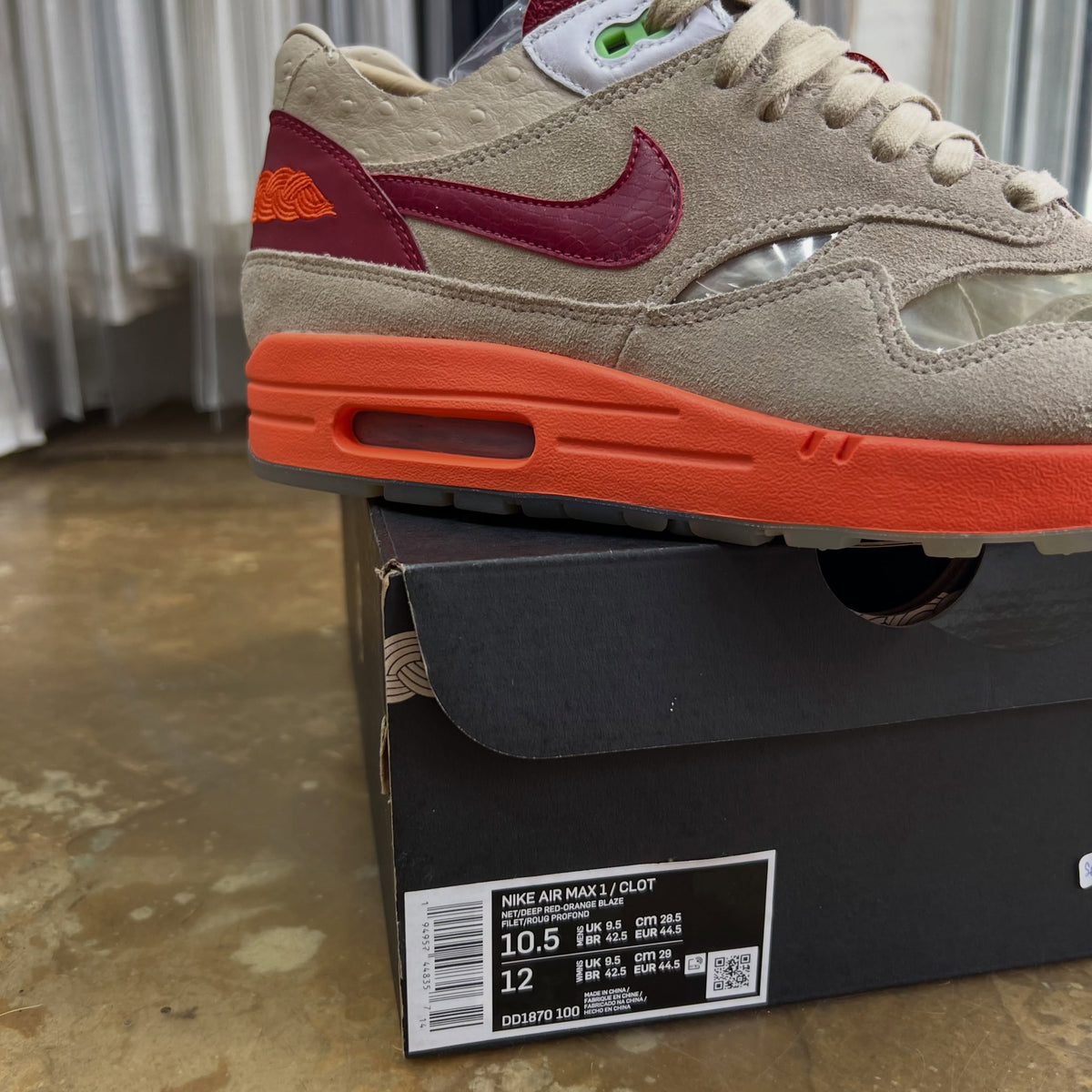 Nike Air Max 1CLOT Kiss of Death (2021)