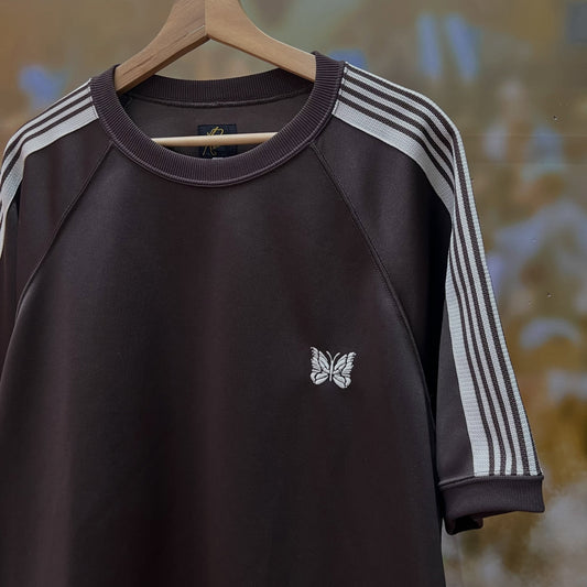 Needles 23SS B 2nd Exclusive Track Crew T-Shirt (BROWN)