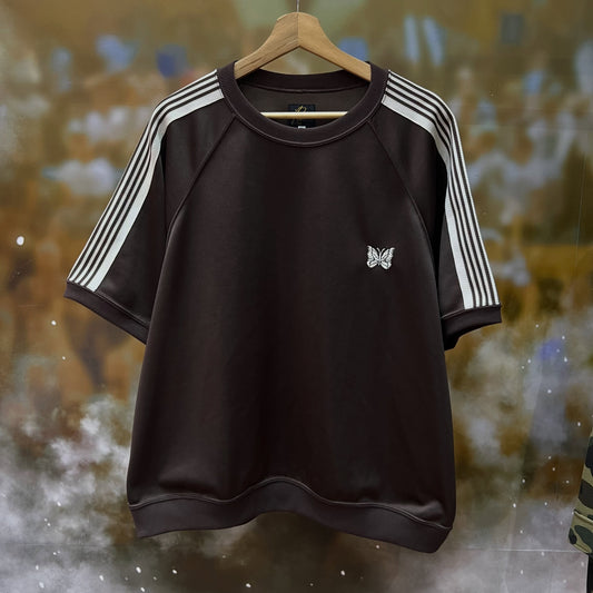 Needles 23SS B 2nd Exclusive Track Crew T-Shirt (BROWN)
