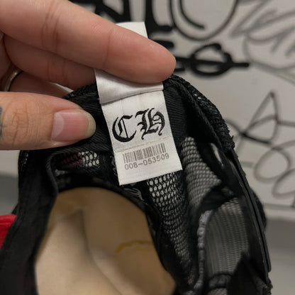Chrome Hearts FUCK Hollywood Trucker Hat (RED/BLACK/WHITE