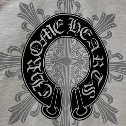 Chrome Hearts Horseshoe Cross Back Logo Tee (WHITE