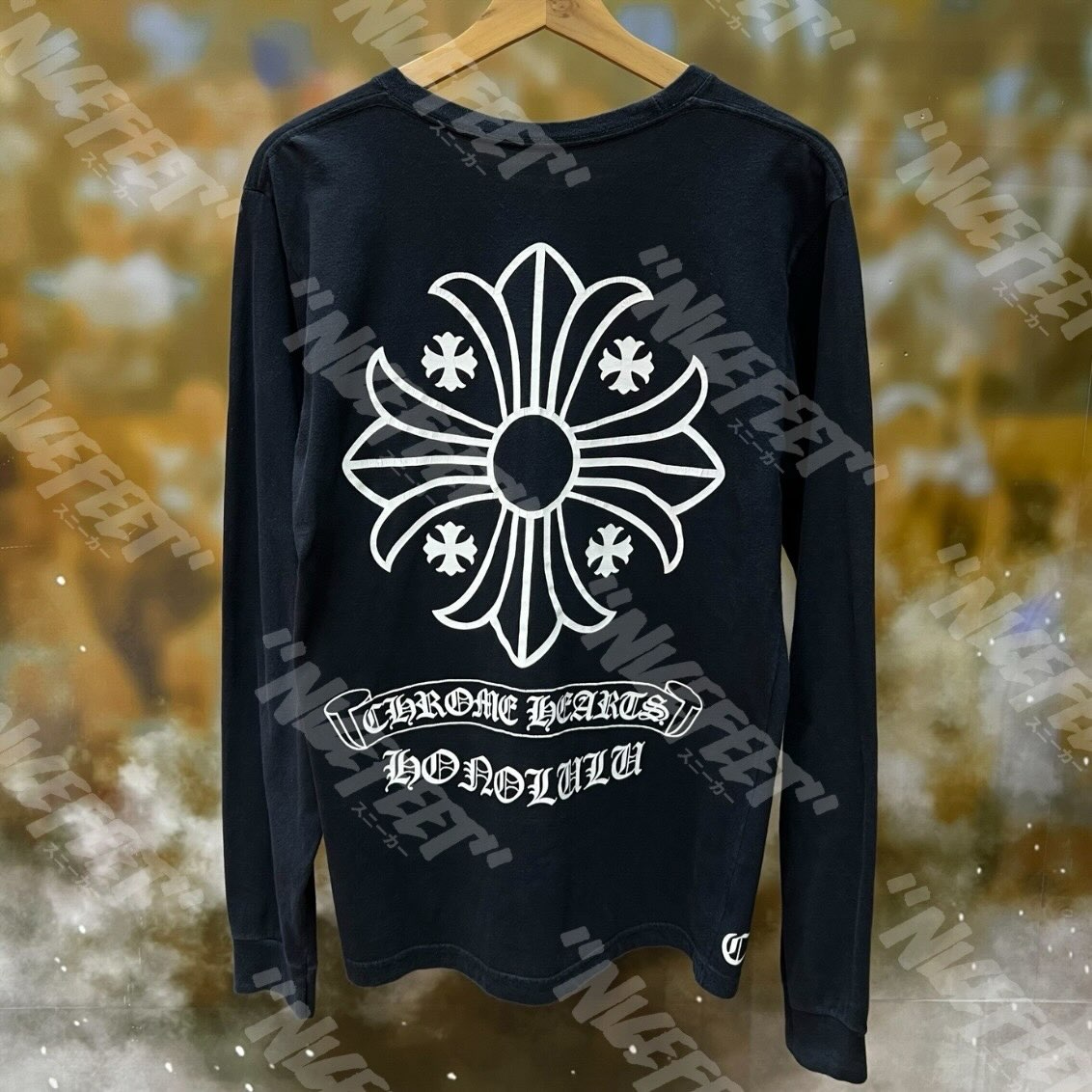 Chrome Hearts Honolulu Exclusive CH Plus L/S Tee (BLACK)