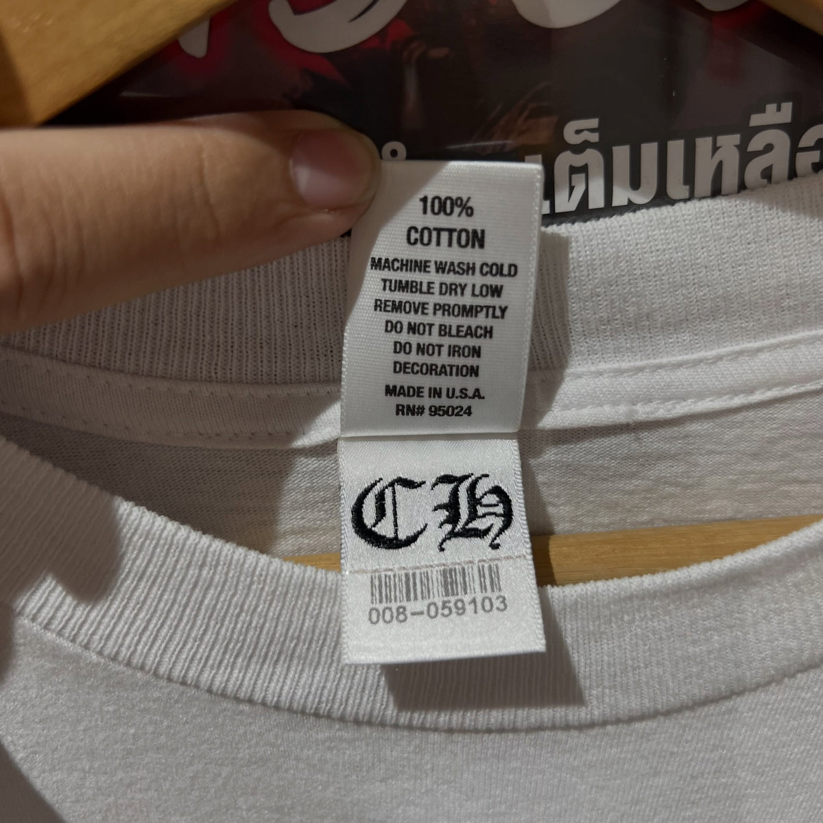 Chrome Hearts Horseshoe Cross Back Logo Tee (WHITE