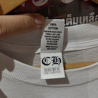 Chrome Hearts Horseshoe Cross Back Logo Tee (WHITE