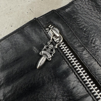 Chrome Hearts Fleur Button Trifold Large Wallet