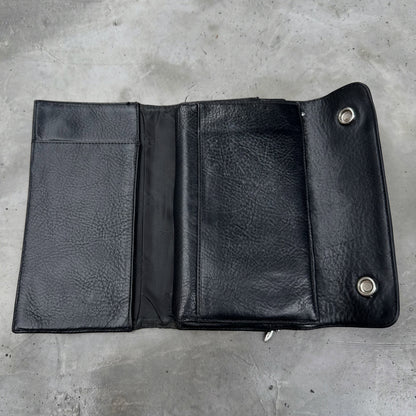 Chrome Hearts Fleur Button Trifold Large Wallet