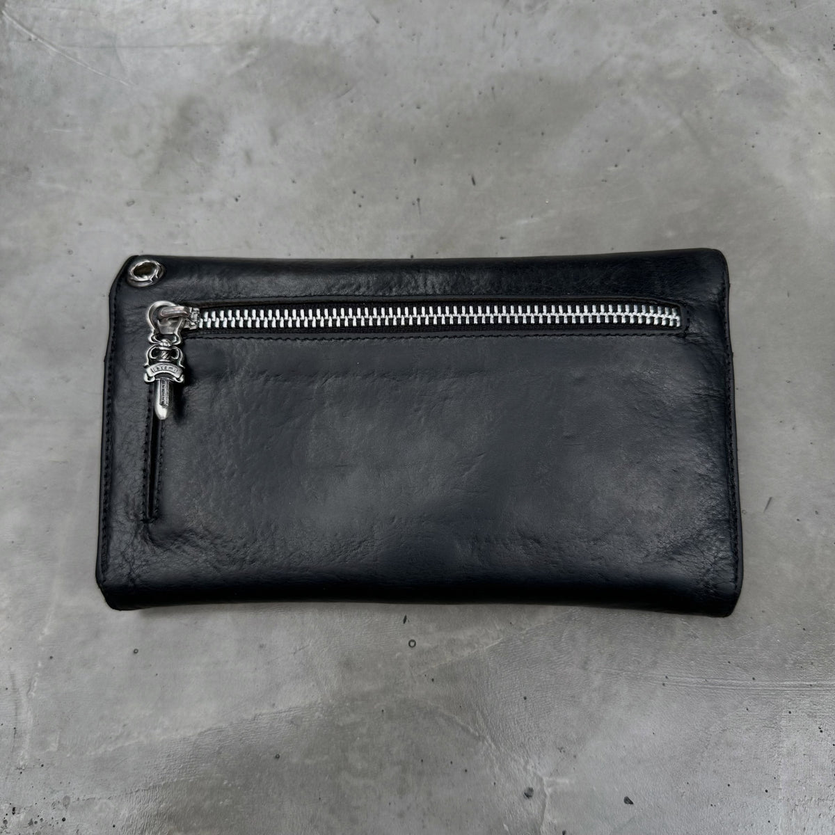 Chrome Hearts Fleur Button Trifold Large Wallet