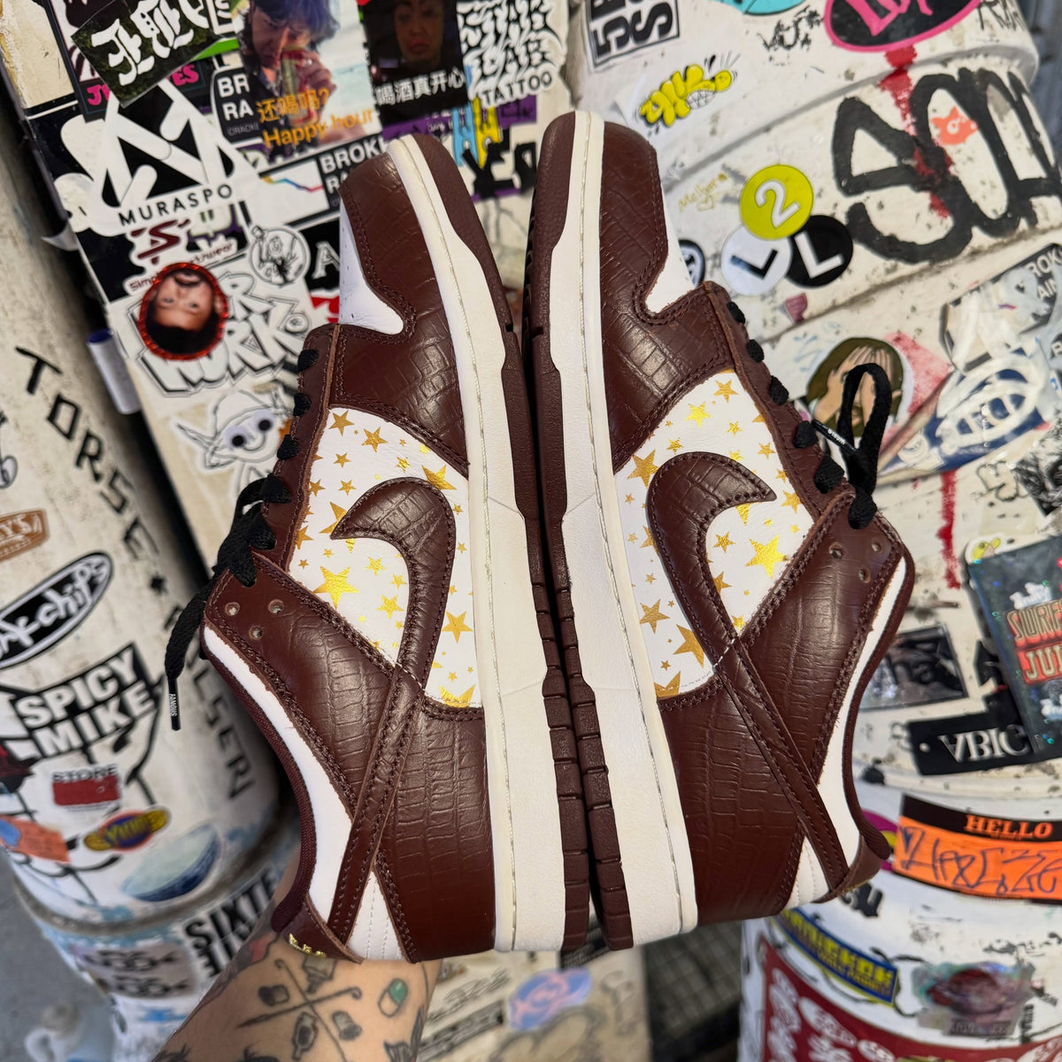 Nike SB Dunk Low Supreme Stars Barkroot (Brown)