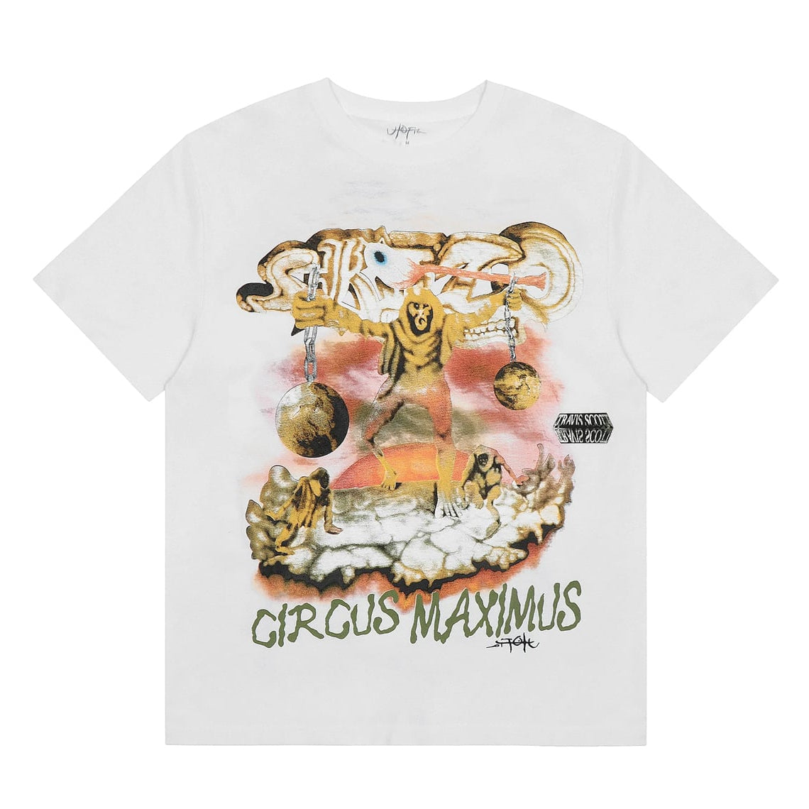 Travis Scott Utopia Circus Maximus Tee White Skitzo (WHITE)