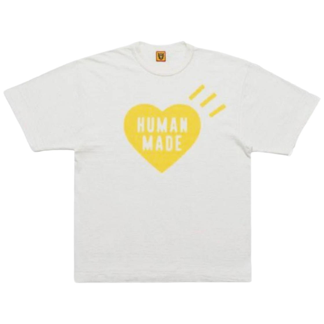 Human Made Heart T-Shirt Shinsaibashi Parco Store Exclusive (WHITE YELLOW)