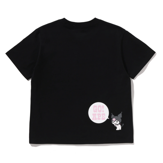 BAPE x 酷洛米学院风迷你T恤（黑色）