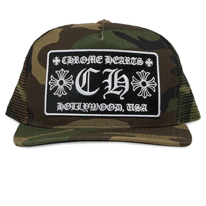 Chrome Hearts Hollywood Trucker Cap (CAMO)