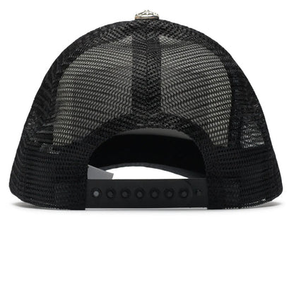 Chrome Hearts Hollywood Trucker Cap (BLACK/WHITE)