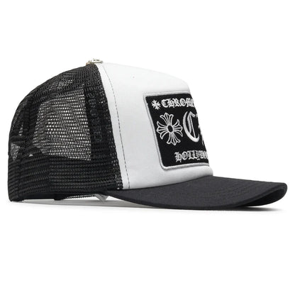 Chrome Hearts Hollywood Trucker Cap (BLACK/WHITE)