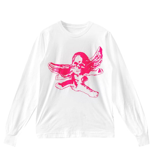 Chrome Hearts x Foti Miss Lerlene L/S T-Shirt (WHITE/PINK)