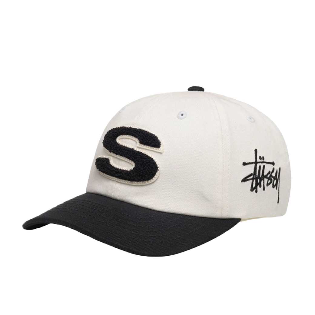 Stussy Low pro Chenille S Snapback (สีธรรมชาติ)