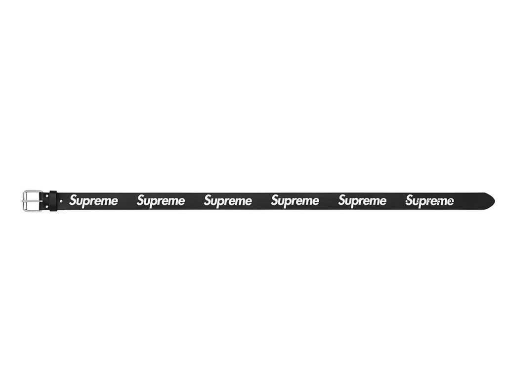 Supreme Repeat Leather Belt (SS23) (BLACK)