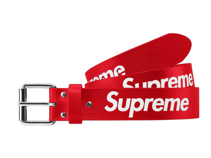 Supreme Repeat Leather Belt (SS23) (สีแดง)