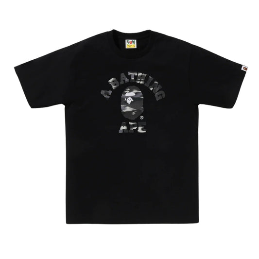 BAPE Screen Camo College Tee (BLACK)