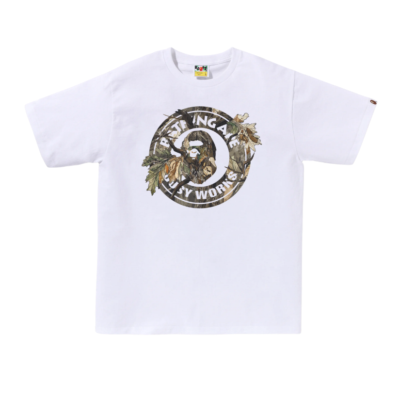 BAPE Tree Edge Camo Busy Works Tee (WHITE/BROWN)