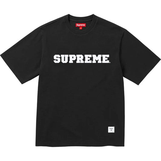Supreme 大学学院贴花短袖T恤 (黑色)