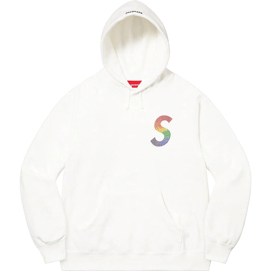 Supreme 连帽衫 x 施华洛世奇“S 标志”白色