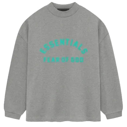 FOG – ESSENTIALS Heavy Jersey L/S Tee (DARK HEATHER OATMEAL)