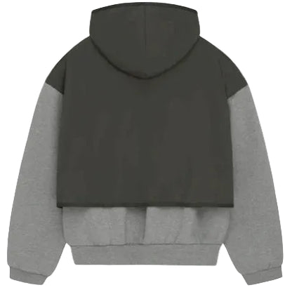 FOG – ESSENTIALS Nylon Fleece Hoodie Sweater (DARK HEATHER OATMEAL/INK)