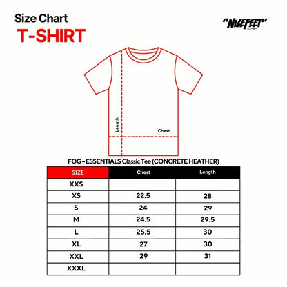 FOG – ESSENTIALS Classic Tee (CONCRETE HEATHER)