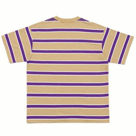 Human Made Striped Mesh T-Shirt (BEIGE)