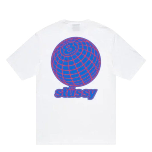 Stussy Tee 8 Ball Grid (WHITE)