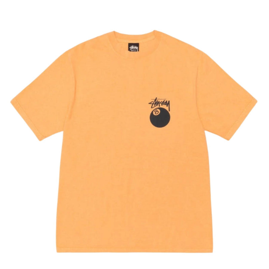Stussy Tee 8-Ball Pigment Dyed (ORAGNE)