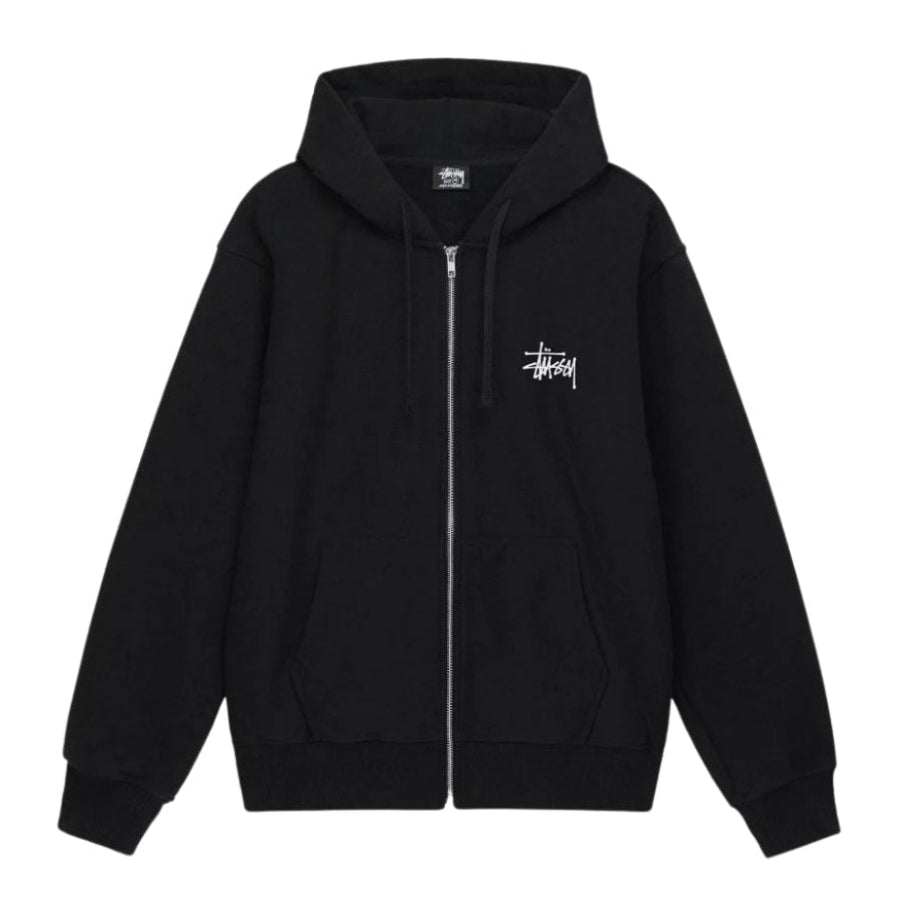 Stussy 拉链连帽衫 基础款 Stussy (黑色)
