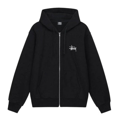 Stussy 拉链连帽衫 基础款 Stussy (黑色)