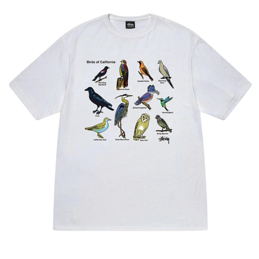 Stussy Tee California Birds (WHITE)