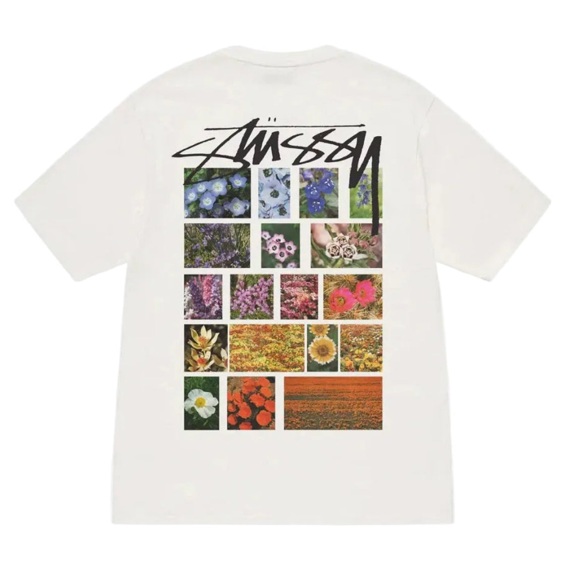Stussy Tee Flower Grid Pigment Dyed (NATURAL)