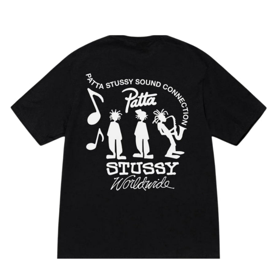 Stussy X Patta Tee 音浪联结（黑色）