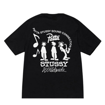Stussy X Patta Tee 音浪联结（黑色）